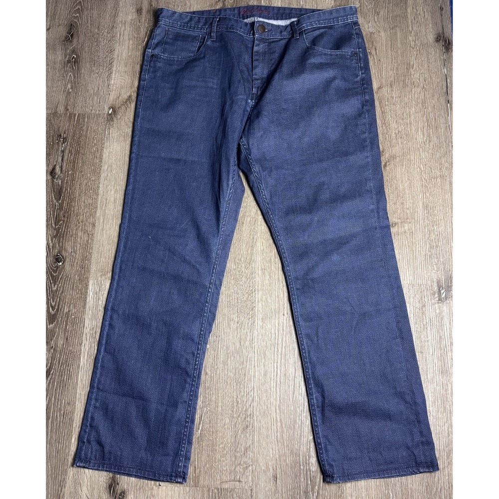 Robert Graham Jeans Classic Yates Selvedge Mens 38x31 Stretch Denim Blue